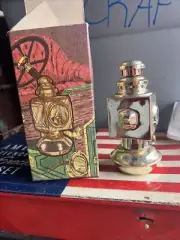 OLD VINTAGE AVON BOTTLE CAR MODEL T AUTO LAMP LANTERN FULL WITH BOX