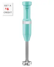 KitchenAid Corded Variable-Speed Aqua Immersion Blender with Blending Jar with $6 Credit