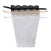 3Pcs Lace Cleavage Cover Up Women Camisole Elastic Band Clip-On Bras Insert