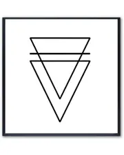 Ready2HangArt Ink.Letter.Love XVI Framed Canvas Wall Art by Corey Morrow