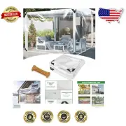 Durable Heavy Duty Clear Tarp 8x10 Ft - Waterproof Protection for All Weather