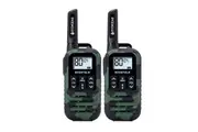 EcoXgear UHF 0.5W 2 Handheld Radio - Black/Green Camo 2-Pack [EXG50-2PKC]
