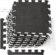16 Tiles Interlocking Foam Mat Floor Tiles, 0.4" Thickness EVA Foam Puzz