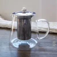 在飛比找松果購物優惠-日式玻璃茶壺耐熱吹制過濾泡茶壺茶壺茶具玻璃茶壺304不鏽鋼 