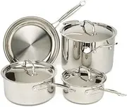 (7 Piece) - Cuisinart 77-7 Chef's Classic Stainless 7-Piece Cookware Set