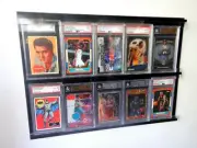 Graded Card Wall Display 10 Slabs - PSA BGS SGC TCG Pokemon 10 9.5 9 Case