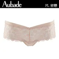 在飛比找momo購物網優惠-【Aubade】密戀蕾絲平口褲-FL(嫩膚)