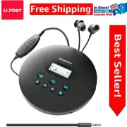 Rechargeable Bluetooth Portable CD Player - Ideal for Travel & Outdoor Use