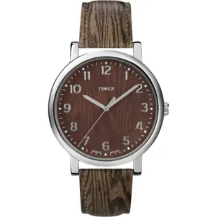 TIMEX 復刻系列經典工藝時尚腕錶-木紋-T2P221-38mm