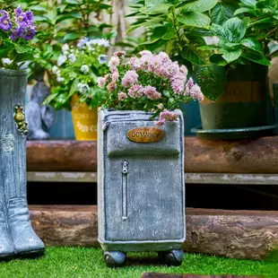 多肉綠蘿花盆花園裝飾庭院創意牛仔靴大口徑藝術個性陽臺客廳盆栽
