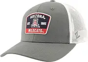 ZHATS Standard NCAA Officially Licensed Snapback Hat Big Rig Patch Smoke White Switchback