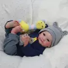 19'' Realistic Reborn Baby Boy Baby Lifelike Handmade Newborn Toddler Doll Gift