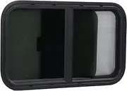 Replacement RV Window, Round Corners Trailer Window 700x400mm Tinted Vertical Horizontal Installation for Construction Vehicles