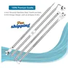 8Pcs Blackhead Remover Acne Pimple Blemish Needle Extractor Kit for Clean Skin