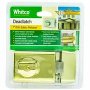 Whitco Gold Plated Double Cylinder Deadlatch