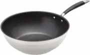 Triply Non-stick Stainless Steel Wok Pan /Frying Pan with Induction Base (28cm)