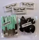 25 Piece Green Make-Up Brush Set Eyelashes Makeup Sponges Makeup Tool Lot New