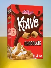 〽️ New Exclusive Kelloggs Krave With Chocolate Filling Whole Grain Cereal 11.4oz