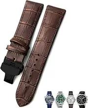 [CEKGDB] 20mm 21mm 22mm Leather Watch Strap Black Brown Watch Bands For Rolex For Omega Seamaster 300 For Hamilton For Seiko For IWC For Tissot Bracelet