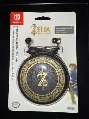 BRAND NEW SEALED Official Nintendo Switch ZELDA BOTW Premium Chat Earbuds + CASE