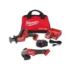 Milwaukee HACKZALL Reciprocating Saw Kit + Grinder 18V Li-Ion Brushless Cordless