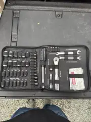 Sears Craftsman USA Nos 63pc Mechanics Tool Set In Case Pouch Sockets Ratchet
