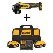 DEWALT Angle Grinders 20V MAX XR Cordless Brushless 4-1/2" Slide Switch Small