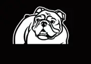 Dog Graphic White Vinyl Decal Car Truck Windows Laptop Tablet Notebook
