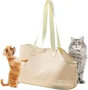 Pet Shoulder Carrying Bag - Urine-Proof Materials Pet Shoulder Carrier | Built-in Safety Lock Breathable Pets Chest Bag | Biting Resistant Cat Shoulder Carrier for Small Size Dogs and Cats