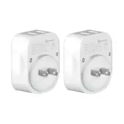 2x Sansai Surge Protected Travel Adapter w/ 2 x USB Ports - AU/Japan Region