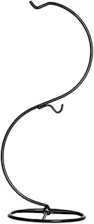 Ornament Display Stand, Iron Pothook Decorative Black Metal Ornament Stand with Hooks for Hanging Glass Globe, Air Plant Terrarium, Witch Ball