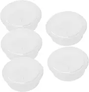 DECOMELODY 5pcs Desk Grommet Covers Cable Hole Organizers for Office Furniture Durable Material Sleek Design for Tidy Workspace for Computer Desks and Cabinets