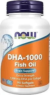 Now Supplements Dha 1000 mg brain support, softgels, 90 Count