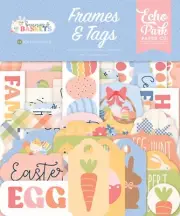 Echo Park Ephemera-Frames & Tags, Bunnies And Baskets