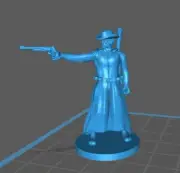 Human Gunslinger Mini - DND - Pathfinder - Dungeons & Dragons - RPG - Tabletop -