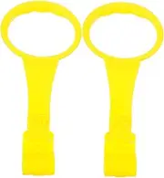 Sosoport 1 Pair Pull Rings for Crib Lightweight Hanging Rings for Walking Exercise Portable Stand Up Support for Easy to Install Durable for Safe Grasping