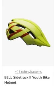 Bell Sidetrack II MIPS Helmet Youth Universal 50-57cm Hi Viz/Red MTB Open Box!