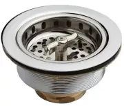 Kitchen Sink Strainer, Sink Catch, Basket Strainer Sink Plug - CHROME PLATED