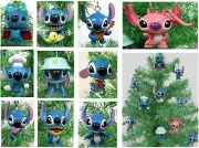 Stitch Ornament Set Featuring Stitch and Angel (Unique Shaterproof Design)