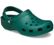 Crocs Classic 10001-302 Clogs Men's Emerald Green Slip On Comfort Shoes FD630