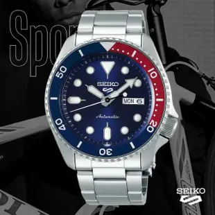 【SEIKO 精工】官方授權 5 Sports系列 可樂圈水鬼 機械錶 SK034(SRPD53K1/4R36-07G0R)