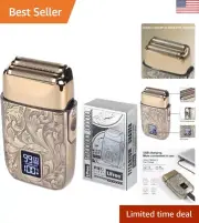 3-Speed Electric Shavers for Bald Men, Close Shave Head Shavers with Double F...