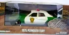 Greenlight 1975 Plymouth Fury Chickasaw County Sheriff green & white 1:24th