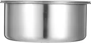 PHENOFICE Stainless Steel Steamed Egg Bowl with Lid Versatile Food Storage Container for Soup Prep for Kitchen Restaurant and Outdoor Activities