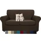 MAXIJIN 3 Piece Newest Jacquard Couch Covers for 2 Cushion Couch Stretch Non ...