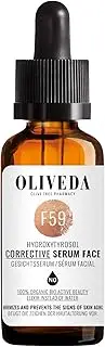 Oliveda F59 - Firming Face Serum Hydroxytyrosol Corrective | Instant Effect Light Lines | Hyroxytyrosol, Paracress Extract, Natural Hyaluronic - Tightens the Skin + Fine Pores - 30 ml