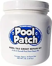 Fast-Setting Pool Tile Grout Kit - White 3lb with Color Protection Features