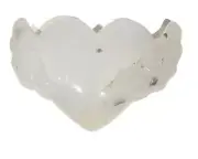 Agate Druzy Heart With Wings - B
