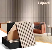 12 Pack Large Acoustical Wall Panels, Sound Proof Panels for Wall, 16 x 12 x 0.4 Inches Self-Adhesive Acoustical Soundproof Panels,Acoustic Treatment for Home Office Recording Studio Camel