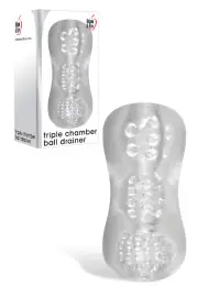 Adam and Eve 5.9" Triple Chambered Textured Stroker
